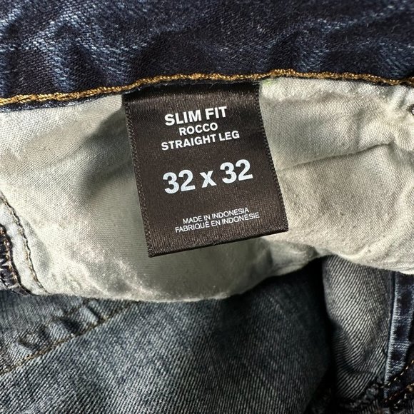 Express Jeans Men's Rocco Slim Fit Straight Leg Denim Jeans‎ W32 x L32 - Picture 6 of 7
